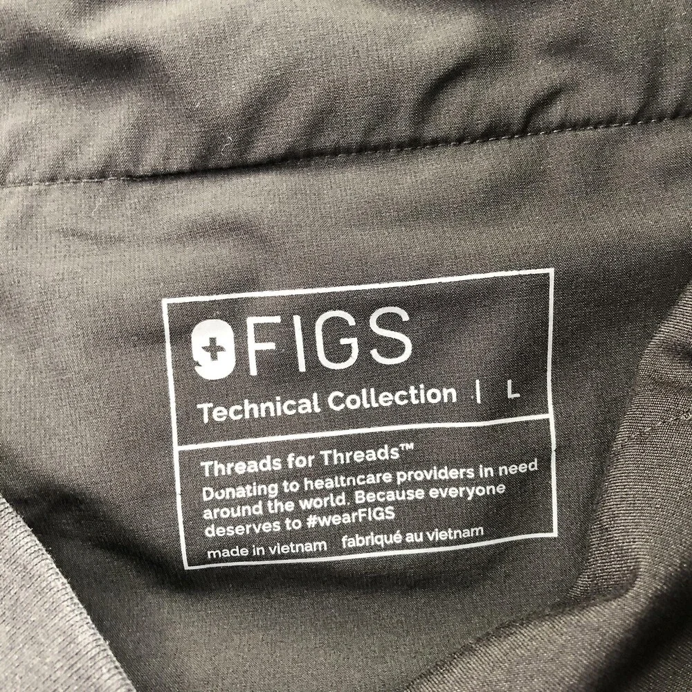 FIGS Pants Mens L 37x28 Black Technical Collection Jogger Scrub Workwear